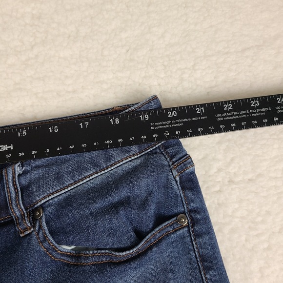 Lane Bryant Jeans Womens 18 Blue Low Rise Boyfriend‎ Distress Magic Waistband - Picture 3 of 11